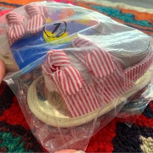 White and Red baby Sandals